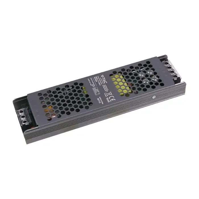 V-TAC Alimentatore LED Slim in Metallo 250W 12V 20.83A con 1 Uscita 246x63x30mm IP20