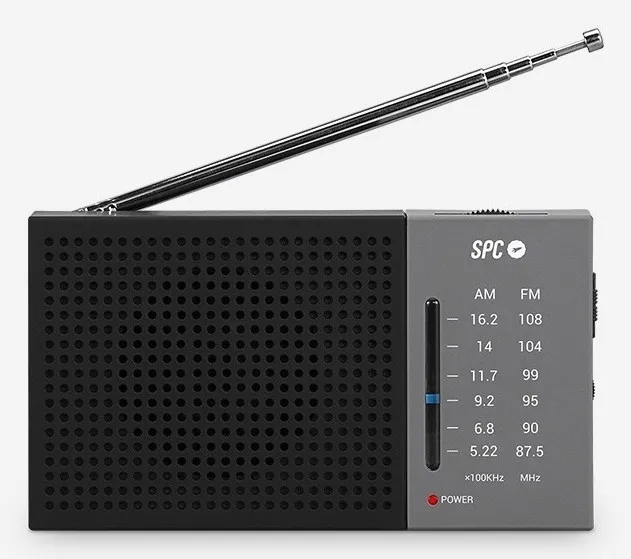 SPC Jetty Lite Portatile Digitale Nero Grigio