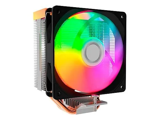 Coolbox Infinite Air120 Disipador Multizocalo - Iluminacion ARGB - Ventilador 120mm - Velocidad Max. 1800rpm - Color Negro