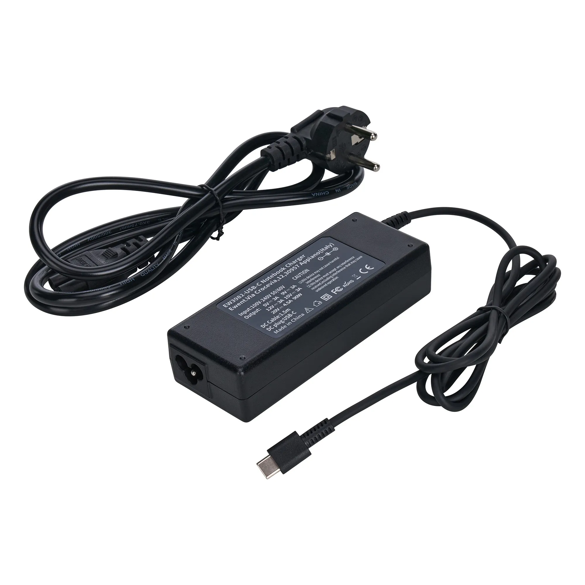 Ewent EW3982 adattatore e invertitore Interno 90 W Nero