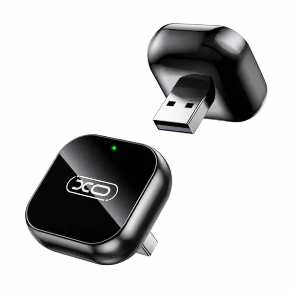 Convertitore wireless CarPlay XO CZ026 - USB-A - USB-C - Abbinamento automatico - Solo iPhone - Connessione wireless - Nero