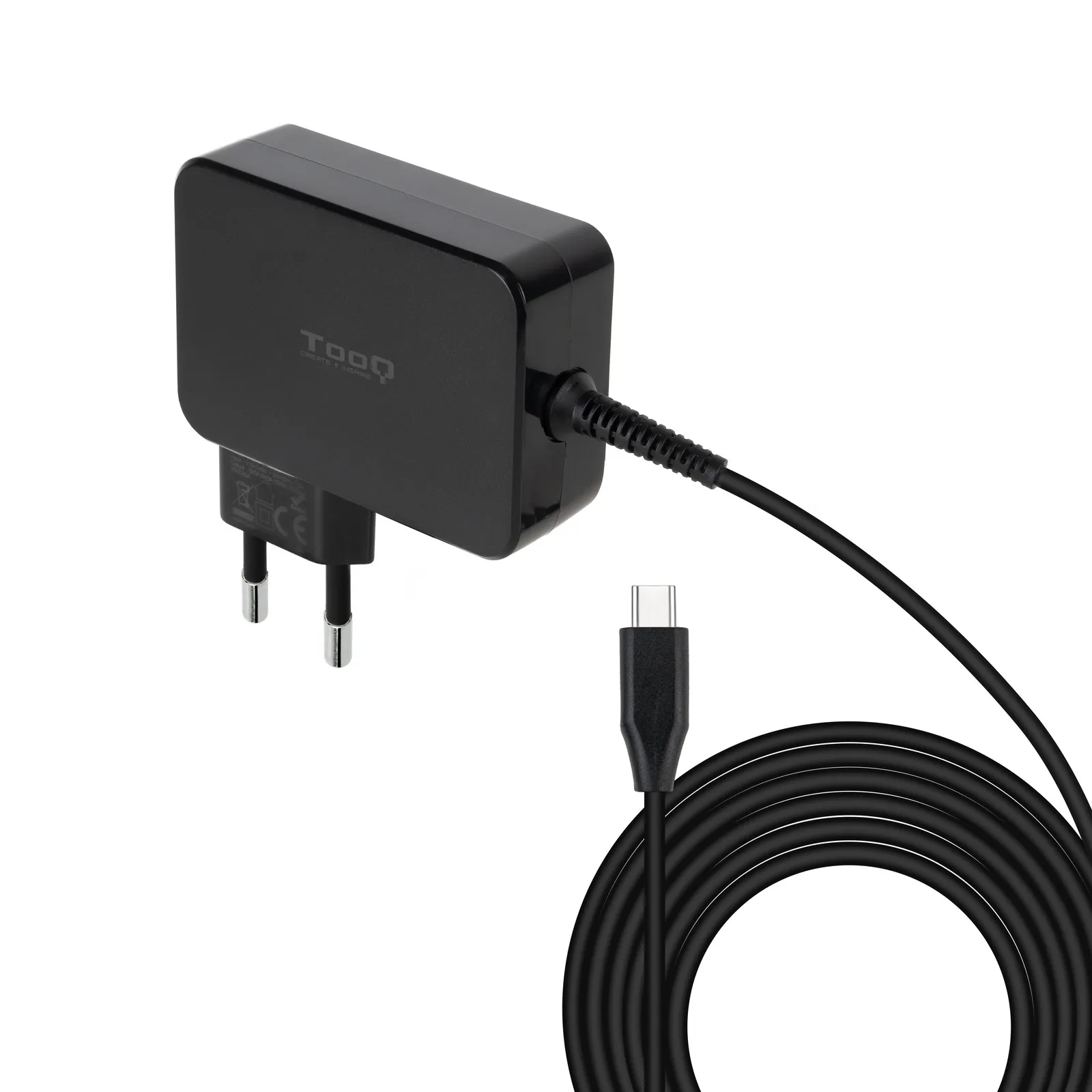 TooQ TQLC-USBCGAN90PD Caricabatterie per dispositivi mobili Computer portatile Nero AC Interno