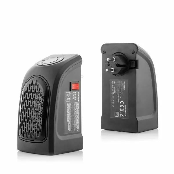 Riscaldatore portatile Innovagoods Heatpod Mini - Potenza 400W - 2 velocità - Display a LED - Temperatura regolabile - Timer - Basso consumo - 85x16x125cm - Nero