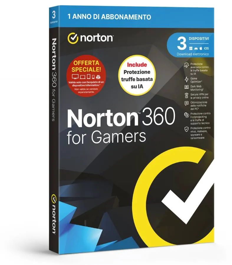 Antivirus Gamers 2026 3D 50Gb1Y Norton Gamers Antitruffa 3D1Y50G