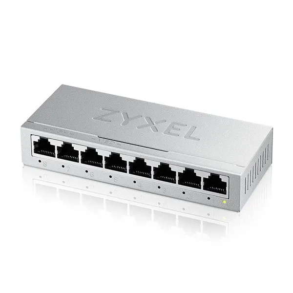 Zyxel Switch Unmanaged Gs-108B V5 8 Porte Gigabit Chassis Metallo Desktop