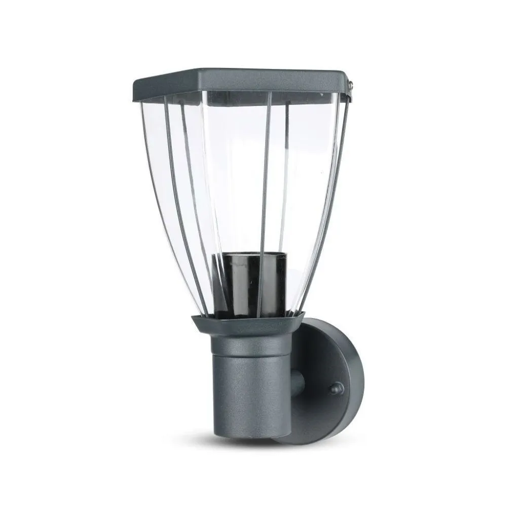 V-TAC Lampada LED da Giardino con Portalampada E27 (max 40W) in Acciaio Inossidabile Colore Nero IP44