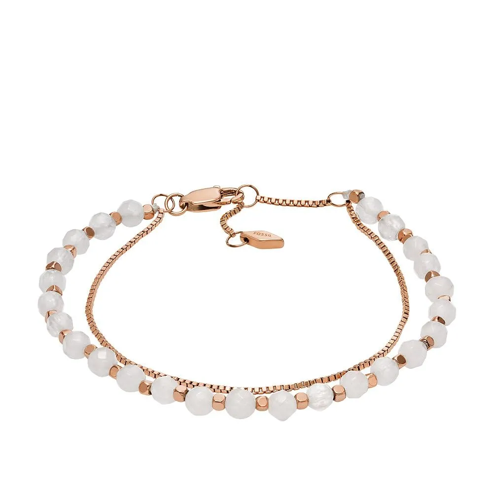 Fossil Women's Semi precious beads with lobster clasp closure bracelet