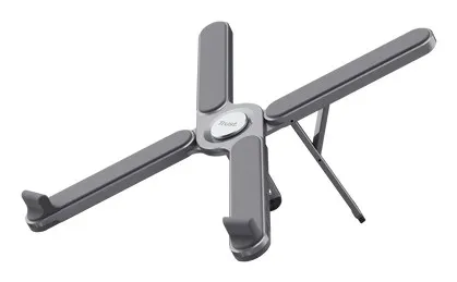 Trust Supporto/Rialzo Per Laptop - Pieghevole In Alluminio - Macy - Grigio