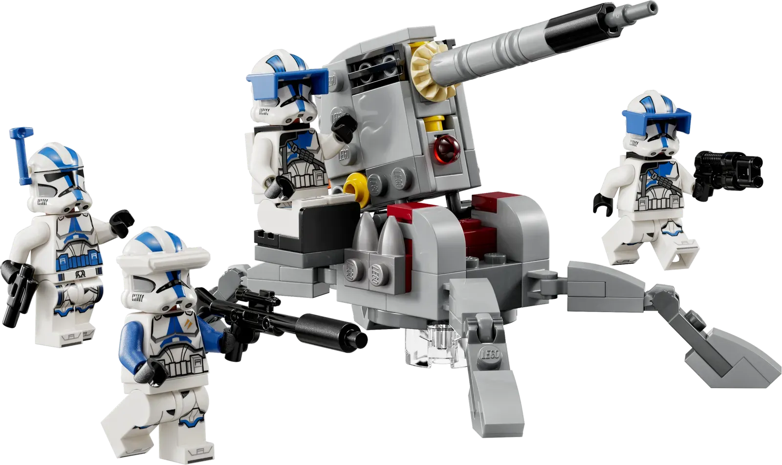 LEGO 75345 Battle Pack Clone Troopers Legione 501 119 pezzi Modellino da Costruire con Cannone Giocattolo Anticarro AV-7 e Shooter più 4 Personaggi