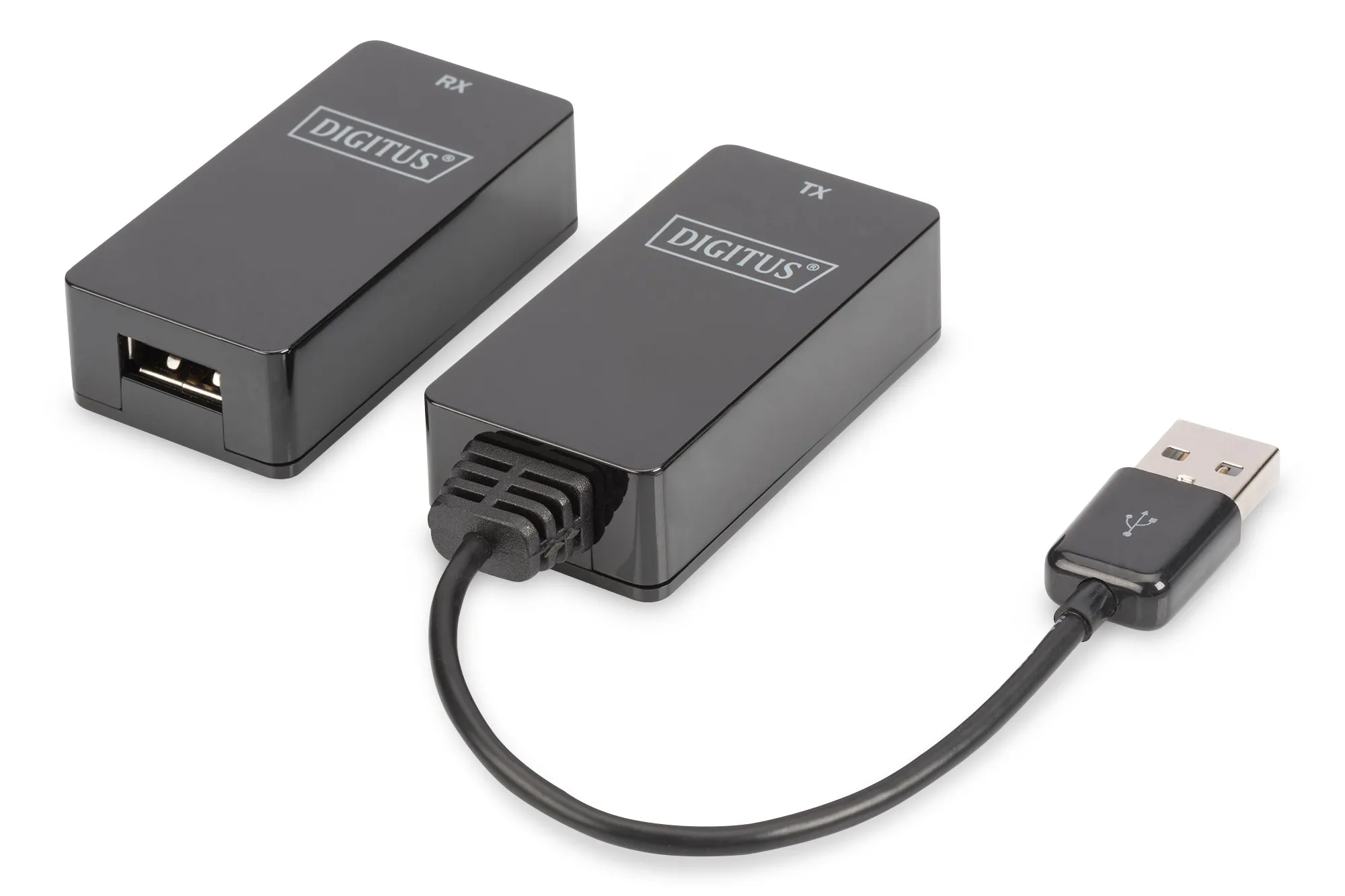 Estensore Di Linea Usb Fino A 45 Mt. Tramite Cavo Rete Cat 5E