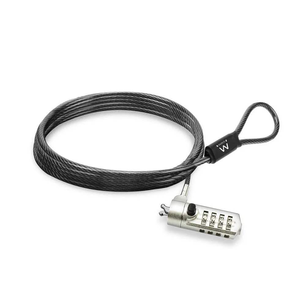Ewent EW1243 cavo di sicurezza Nero Zinco 15 m