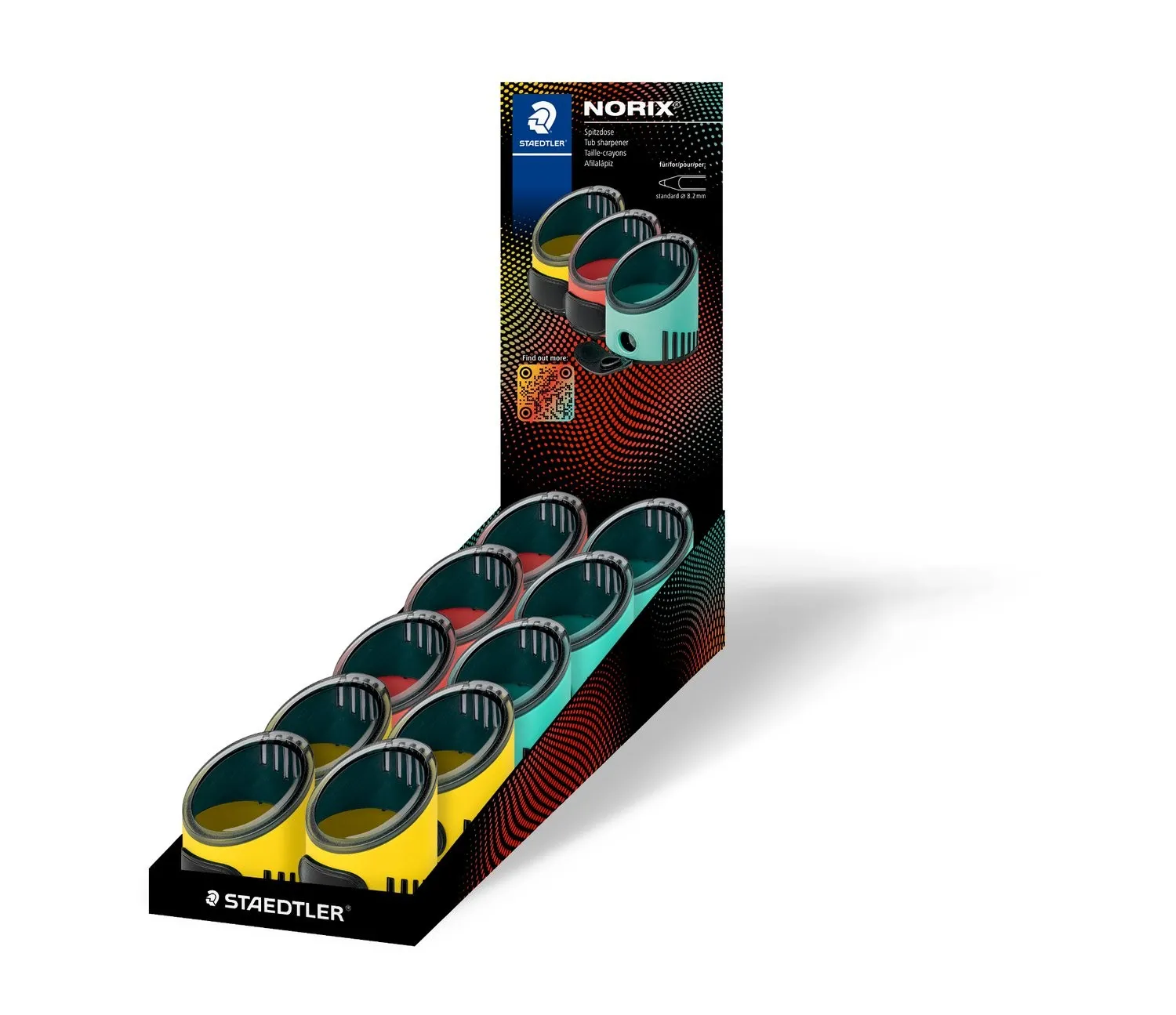 Staedtler 516 001 temperino Temperamatite manuale Giallo Corallo Verde