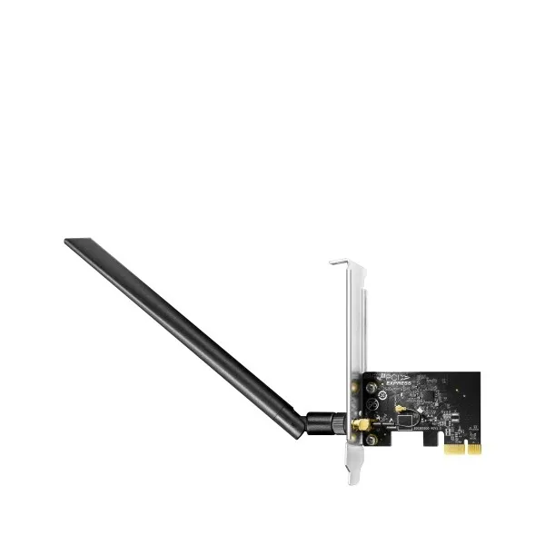Adattatore di rete PCIe Cudy AC650 - Dual Band - Antenna Wi-Fi 5 rimovibile - Velocità fino a 433 Mbps - 725x45x116 mm - Nero