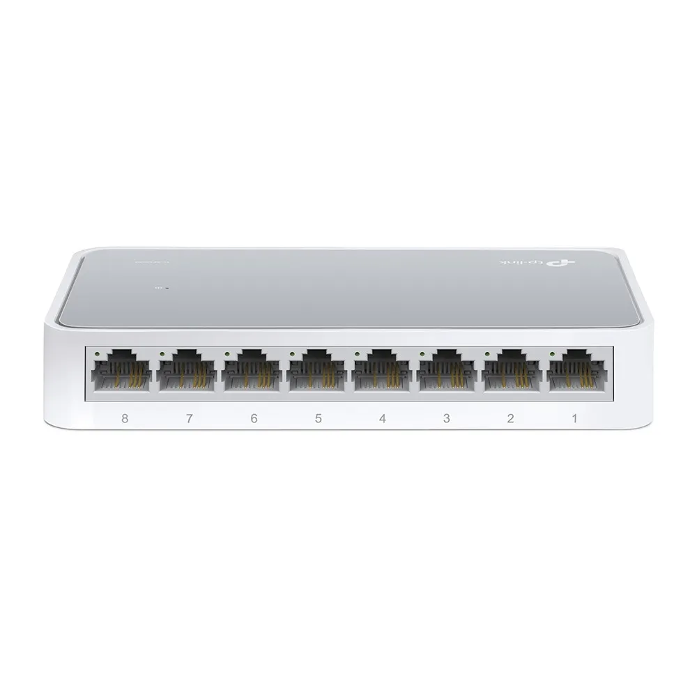 8-Port 10/100M Mini Desktop Switch 8 10/100M Rj45 Ports Plastic Case