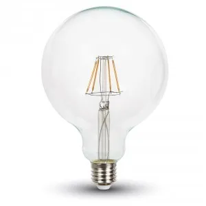 V-TAC VT-1979 Lampadina LED E27 10W Filament G125 6000K Bianco freddo - SKU 4424