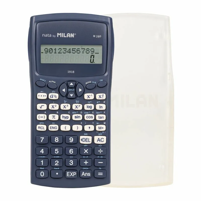 Milan M-240 calcolatrice Desktop Calcolatrice scientifica Blu