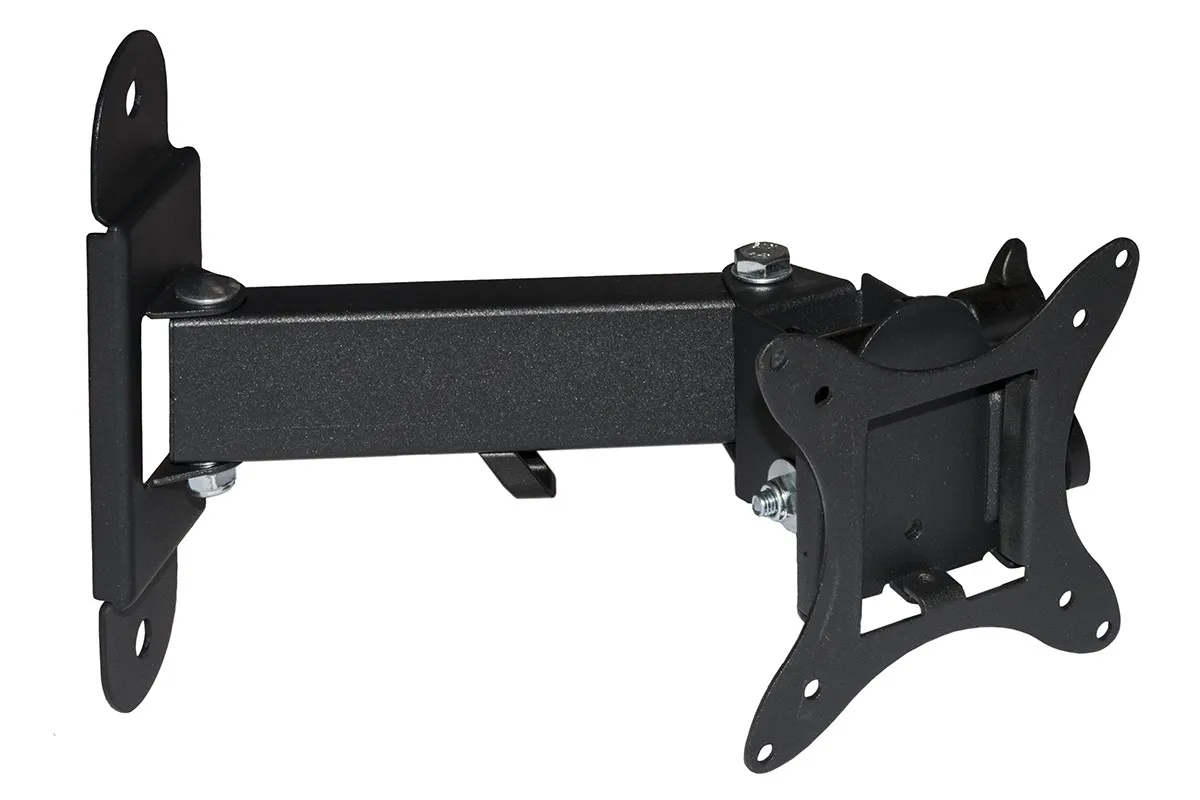 Braccio A Muro Con 2 Snodi Per Tv Led/Lcd Da 13 A 37 Fino A 15Kg E Vesa 100X100