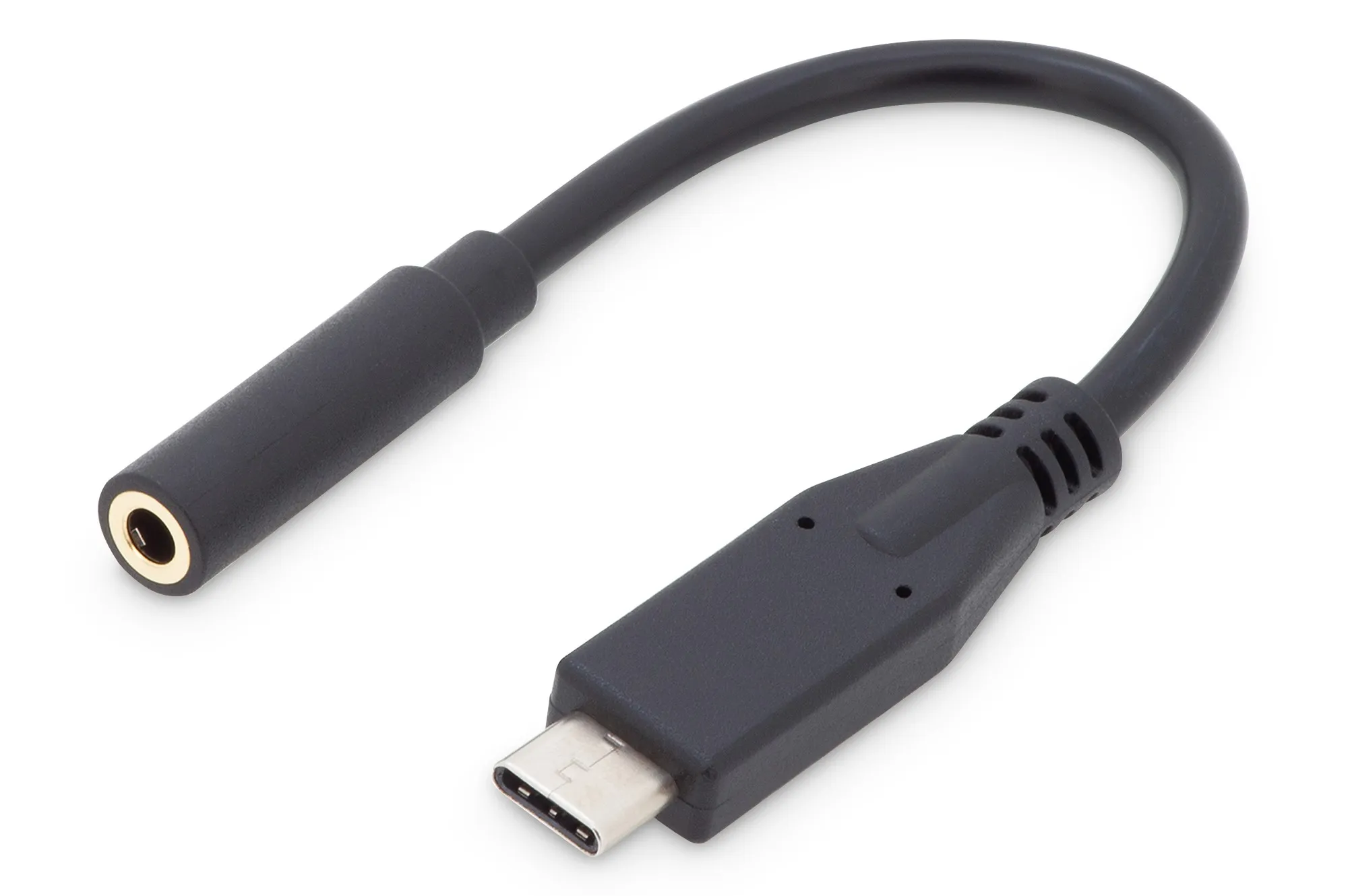 Adattatore Audio Usb Tipo-C / Jack 3.5Mm M/F 0.2 Mt Colore Nero