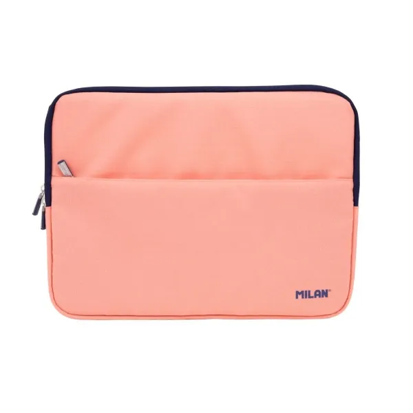 Custodia per laptop Milan Collection 430 per laptop fino a 13 - Fodera in velluto - Tasca frontale - Chiusura con cerniera - Rosa