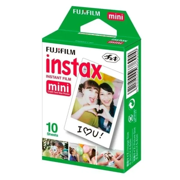 Fujifilm Instax mini 10 confezioni di pellicole fotografiche istantanee - Adatte a tutte le fotocamere Instax mini - Formato di stampa (dimensioni immagine: 46x62 mm)