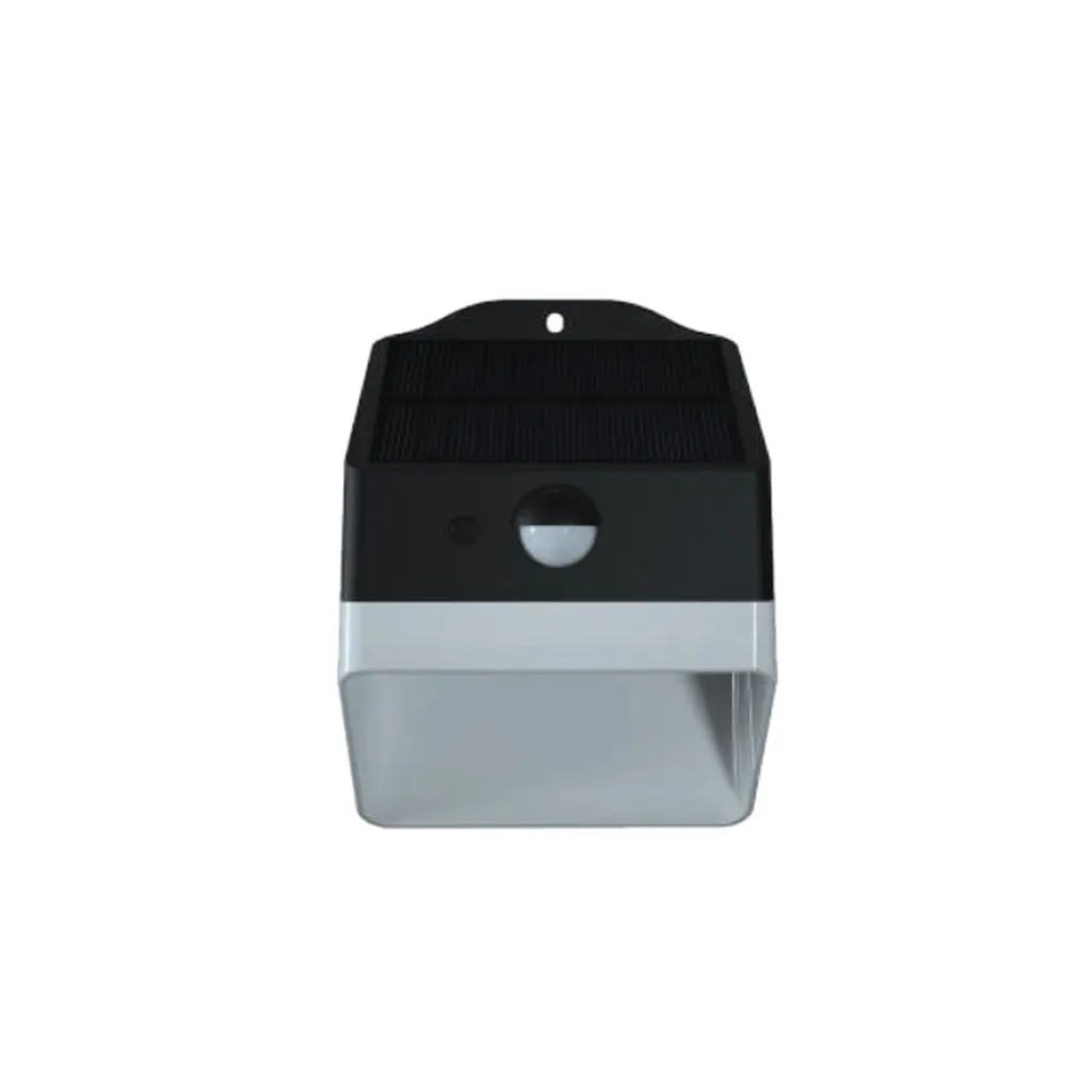 V-TAC 2W LED Solar Wall light Panda Lithium Battery 3.7v 1200mA CCT: 4000K Black+White