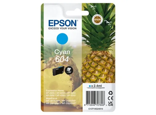 Epson Cart. Ink Ciano Ananas 604