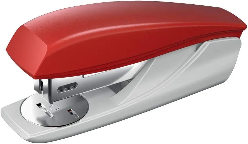Pinzatrice Petrus 210 - Fino a 25 fogli - Dispositivo di rimozione punti integrato - Pinzatura aperta chiusa e inchiodata - Colore rosso