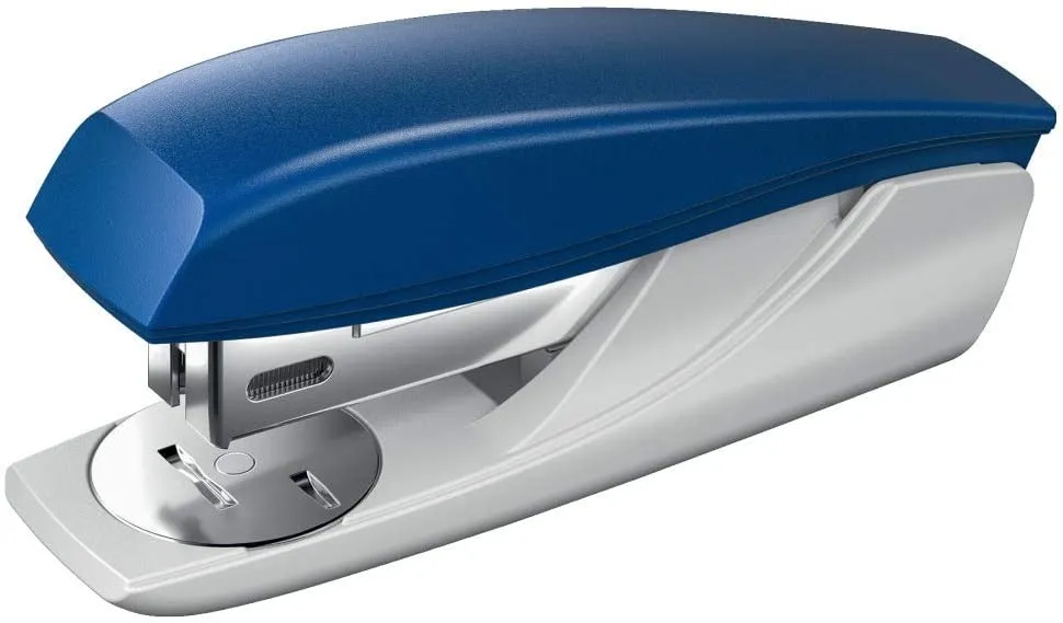 Spillatrice Petrus 210 - Fino a 25 fogli - Dispositivo di rimozione punti integrato - Pinzatura aperta chiusa e inchiodata - Colore blu