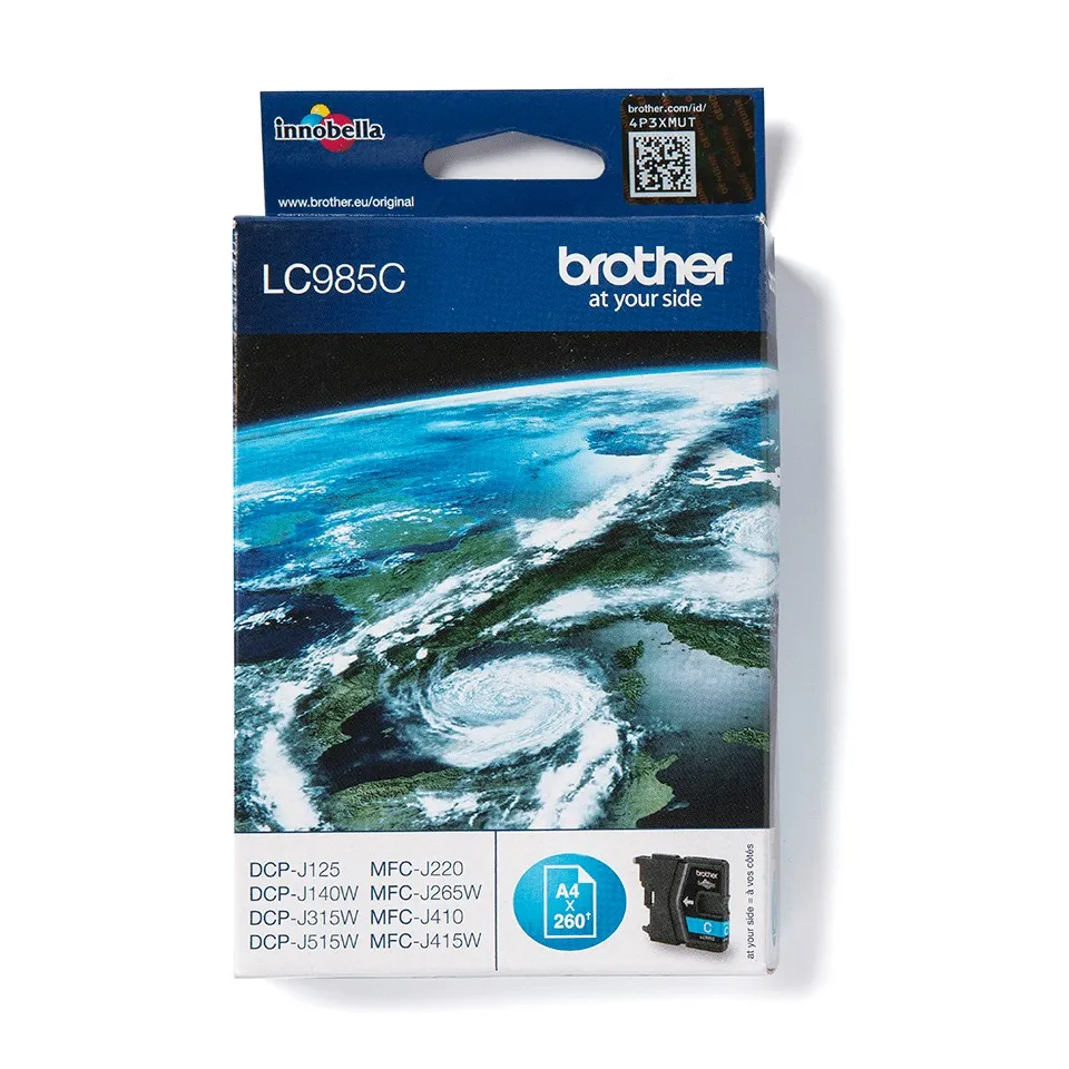 ORIGINALE Brother Cartuccia d'inchiostro ciano LC985C LC-985 260 pagine