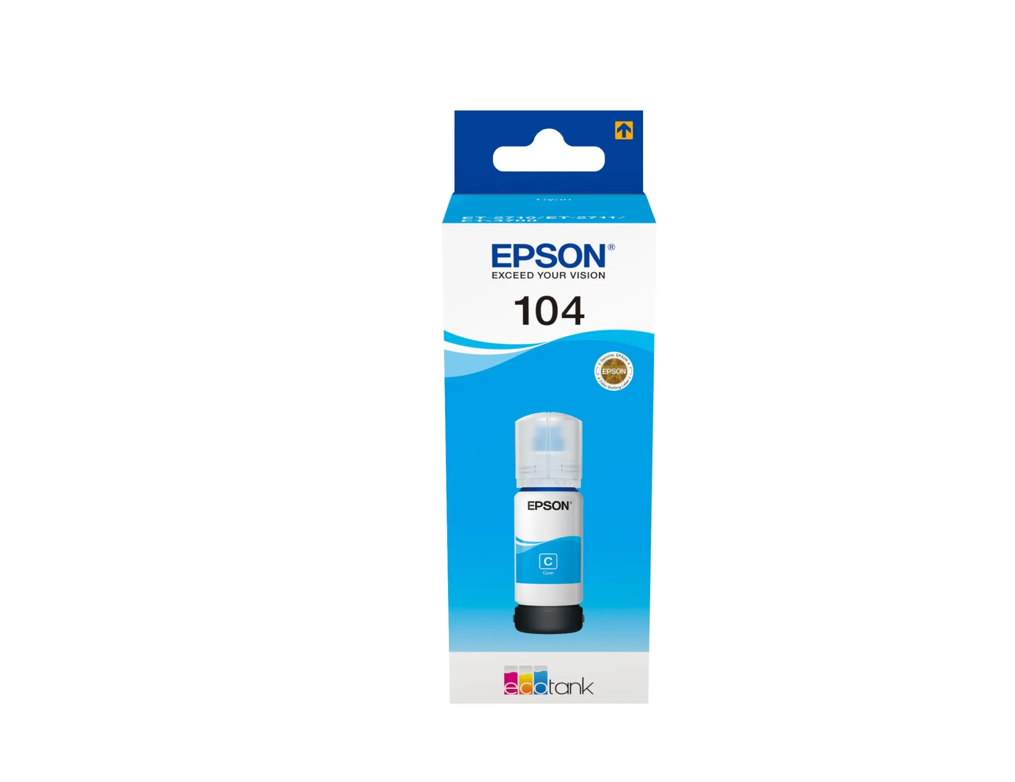 ORIGINALE Epson Cartuccia d'inchiostro ciano C13T00P240 104 7500 pagine 65ml