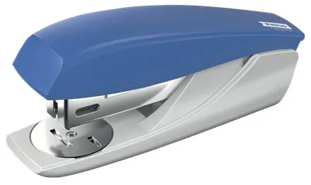 Petrus 210 Recycle Desktop Stapler - Cuci fino a 25 fogli - 96% plastica riciclata - Punti aperti chiusi e inchiodati - Include 200 punti Petrus 22/6 - Blu