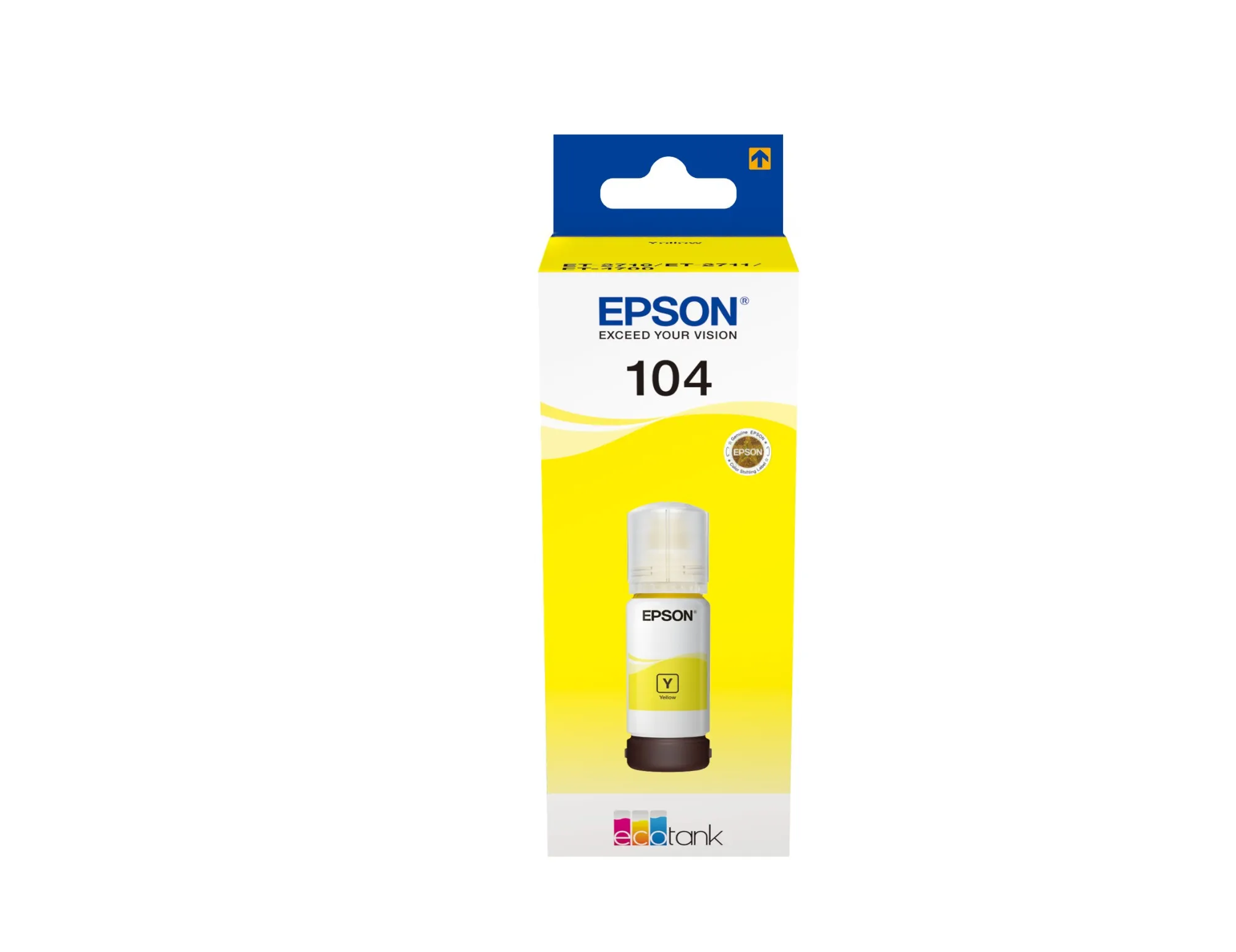 ORIGINALE Epson Cartuccia d'inchiostro giallo C13T00P440 104 7500 pagine 65ml