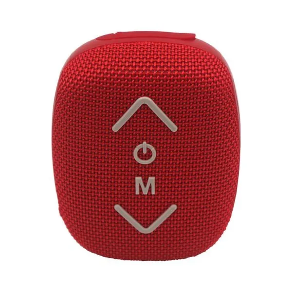 Altoparlante Bluetooth wireless Coolsound Riderbeat da 7W - Fino a 3 ore di autonomia - Ingresso USB MicroSD e Aux - Funzione vivavoce - Radio FM - Supporto per manubrio - Rosso