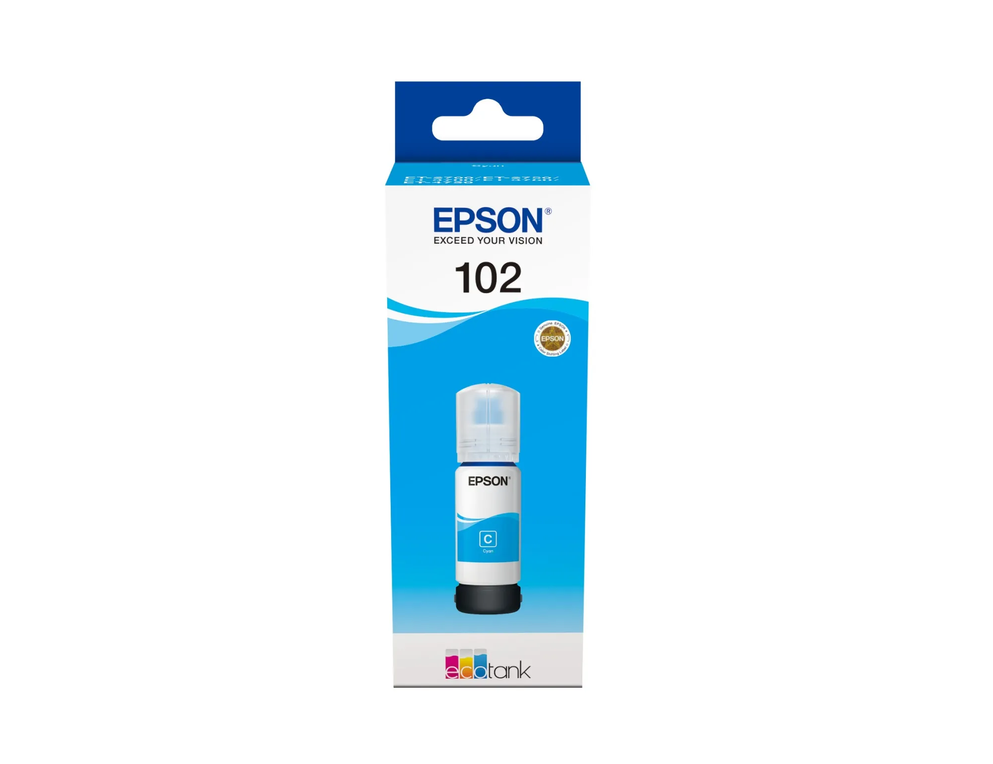 ORIGINALE Epson Cartuccia d'inchiostro ciano C13T03R240 102 6000 pagine 70ml