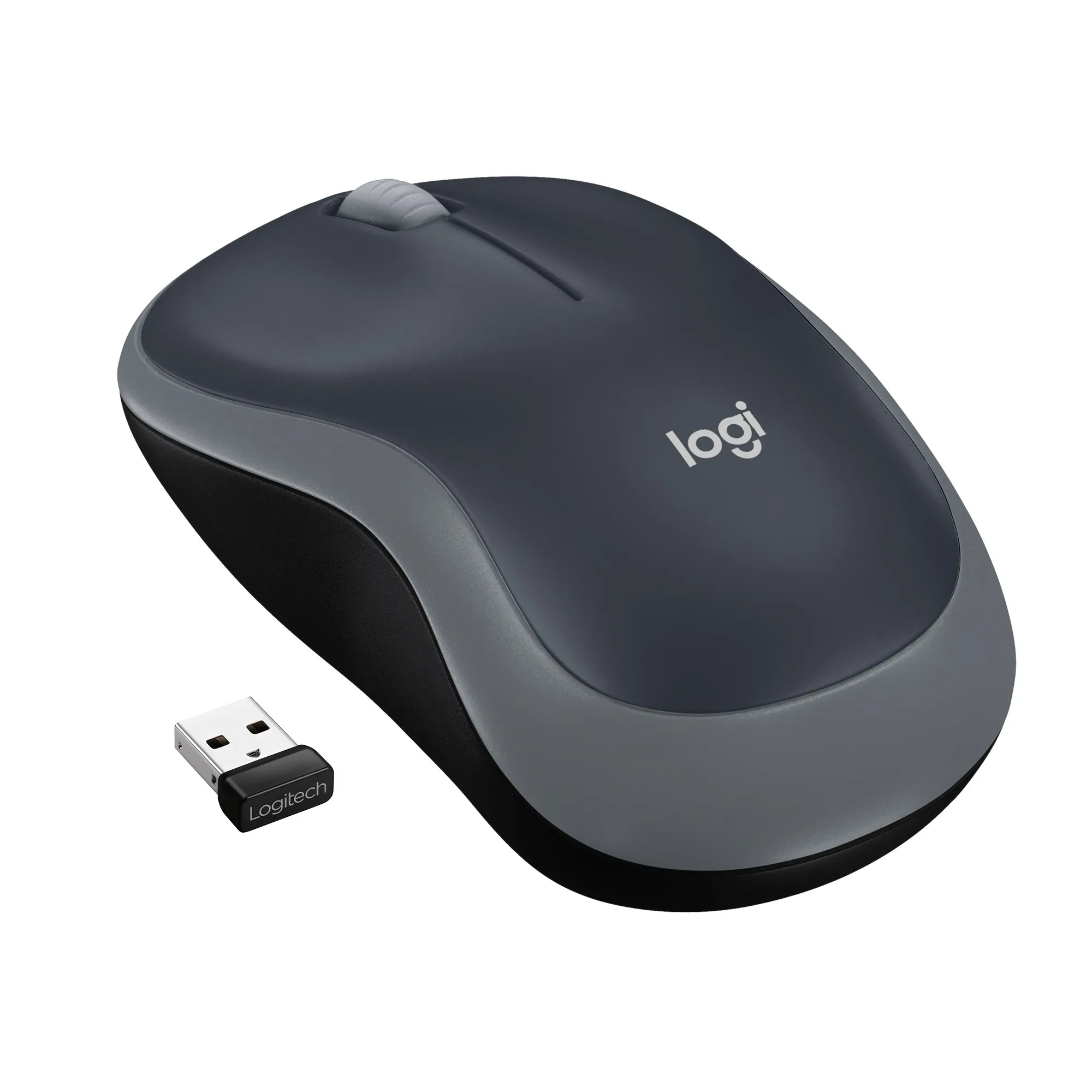 Logitech M185 Mouse Wireless 24 GHz con Mini Ricevitore USB Durata Batteria di 12 Mesi Tracciamento Ottico 1000 DPI Ambidestro Compatibile con PC Mac Laptop