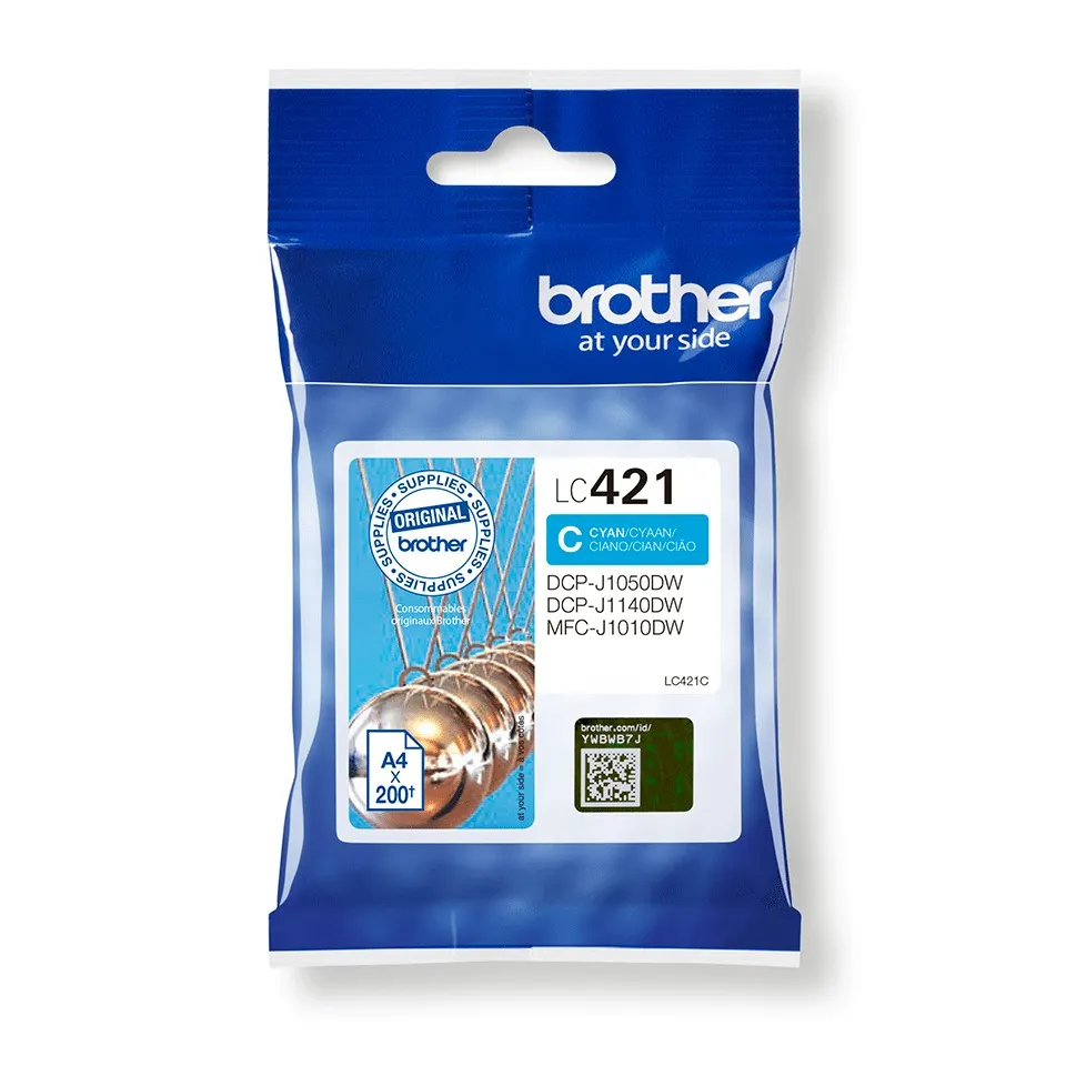 Ink Brother Lc421C Ciano 200Pg Per Dcp J1050Dw