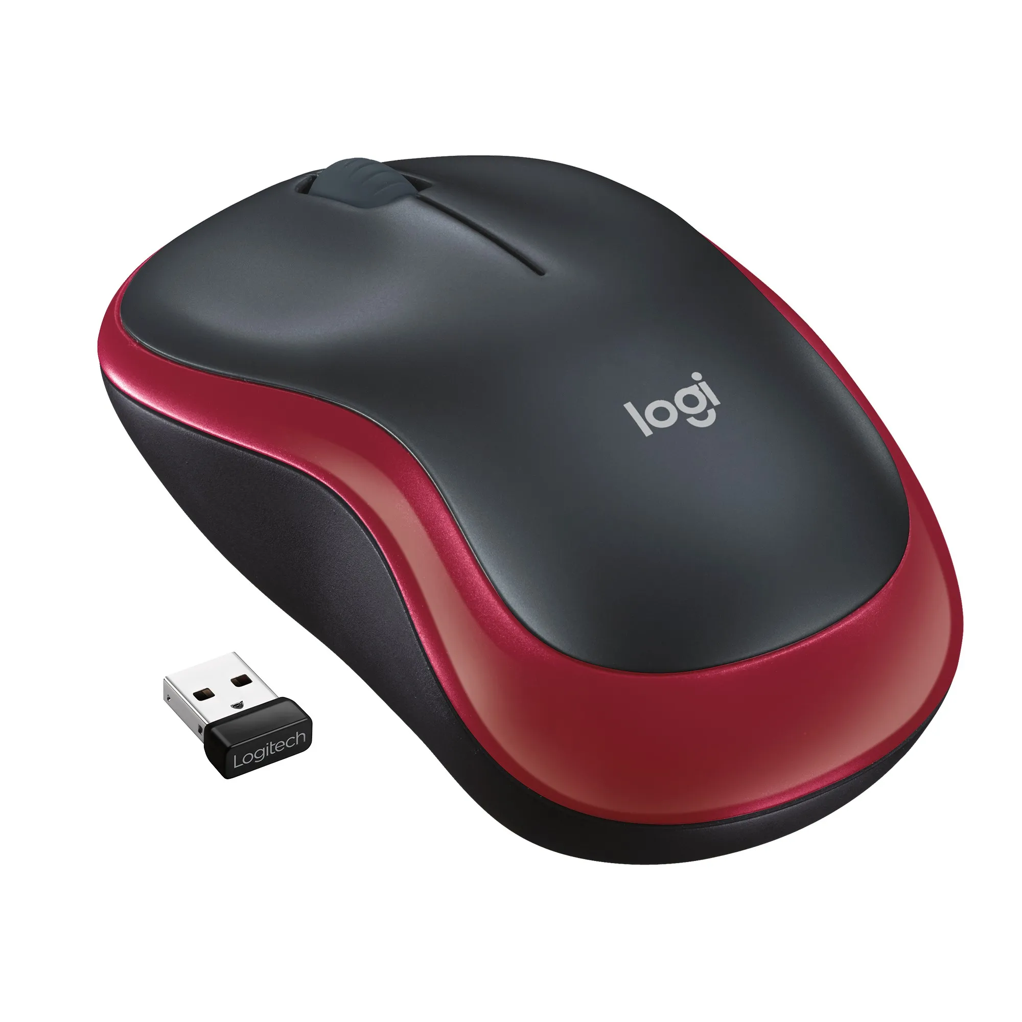 ORIGINALE Logitech Accessori per computer Rosso 910-002237 Maus Wireless mouse M185