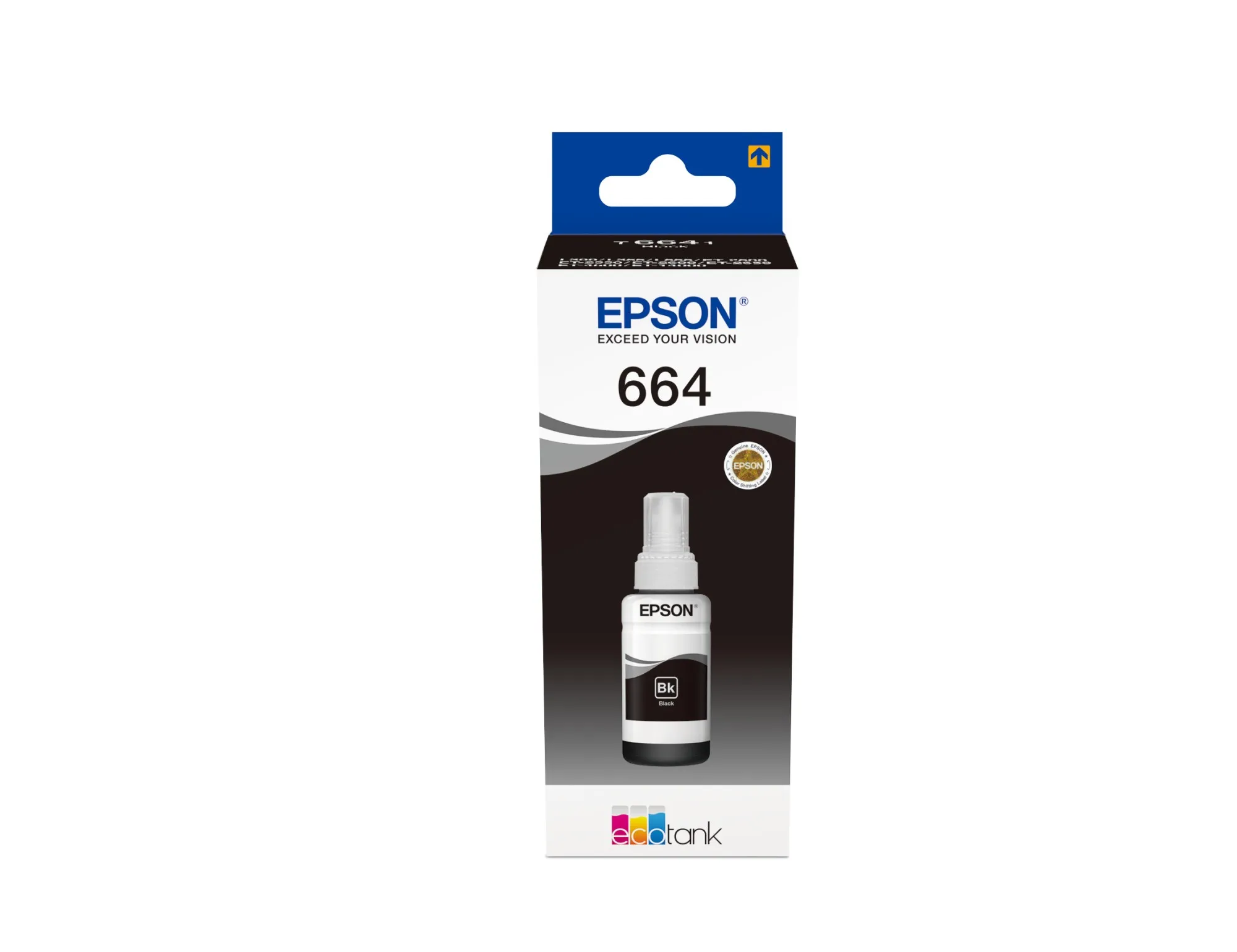ORIGINALE Epson Cartuccia d'inchiostro nero C13T664140 664 4500 pagine 70ml