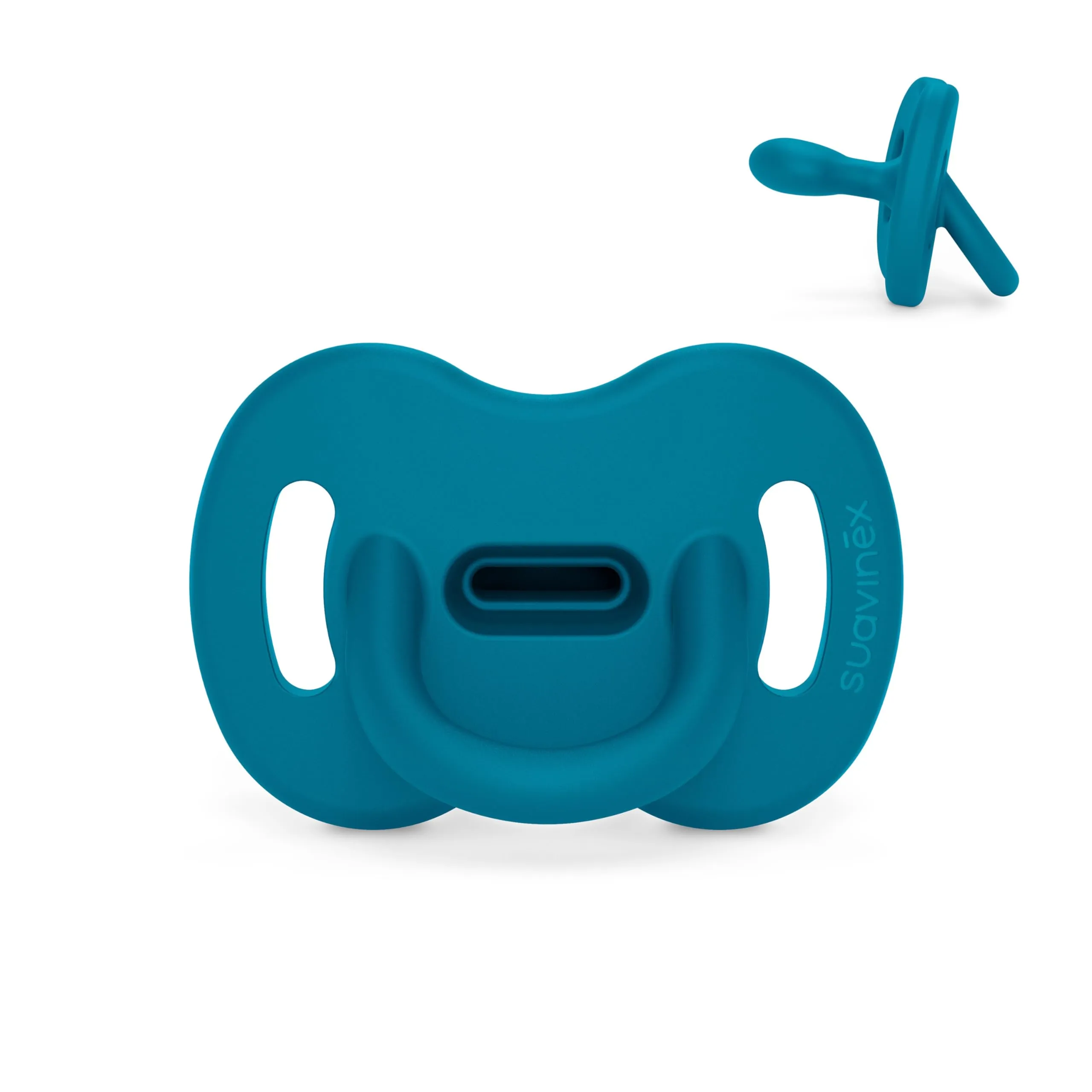 Suavinex Ciuccio Tutto in Silicone, 6/18 Mesi, Blu Oceano