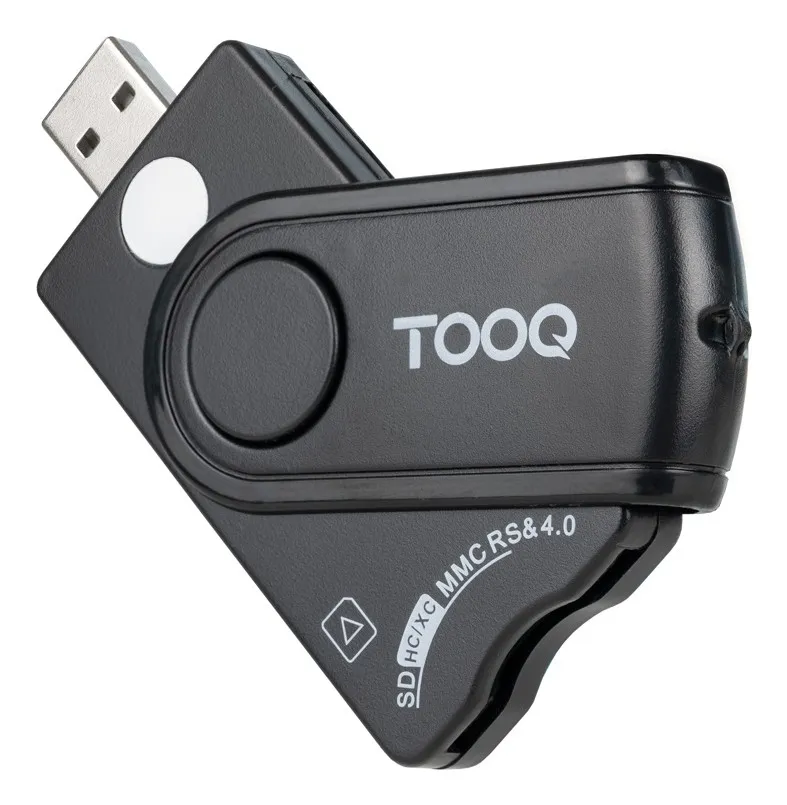 TooQ TQR-3012B lettore di card readers USB 2.0 Nero