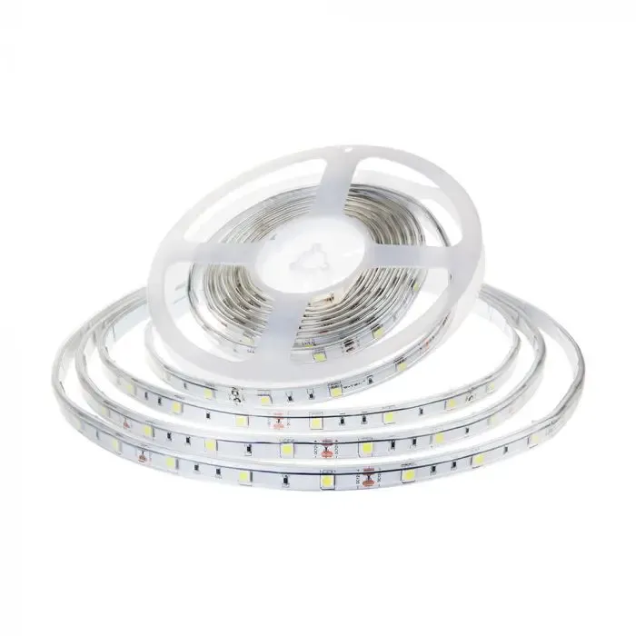 V-TAC Strip LED SMD5050 6W/m 5m 30 LED/m 12V 6500K IP65 10mm