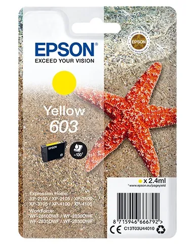 ORIGINALE Epson Cartuccia d'inchiostro giallo C13T03U44010 603 130 pagine
