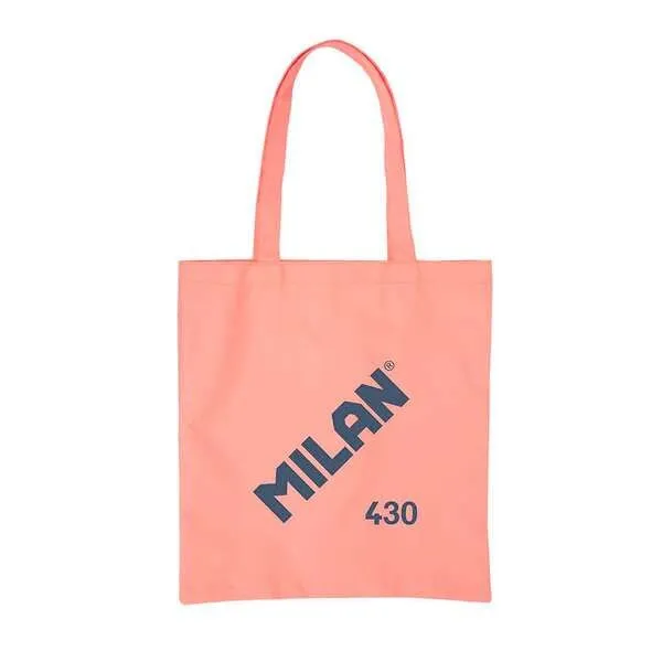 Borsa Tote Milan Series 1918 - Borsa in Tessuto - Dimensioni 50x38x41cm - Manico Lungo 27cm - Tessuto Ripstop - Colore Rosa