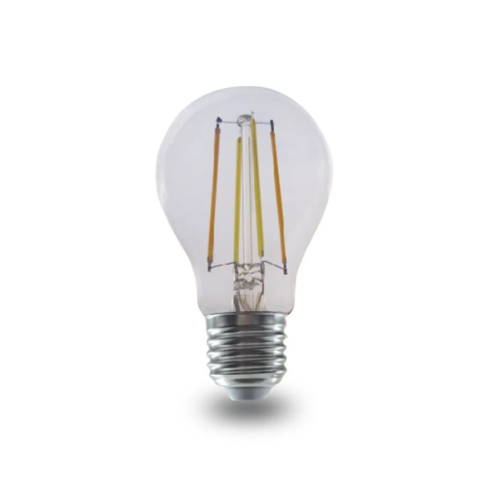 V-TAC Lampadina LED E27 7W A60 Filamento Compatibile con Google Home e Amazon Alexa Tramite App V-Tac Smart 3 in 1 Dimmerabile