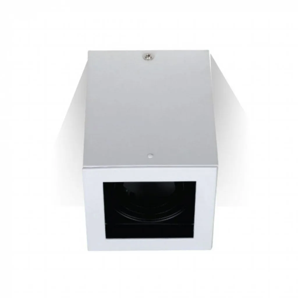 V-TAC Portafaretto LED Montaggio a Plafone Quadrato GU10 e GU5.3 (MR16) Colore Bianco Orientabile
