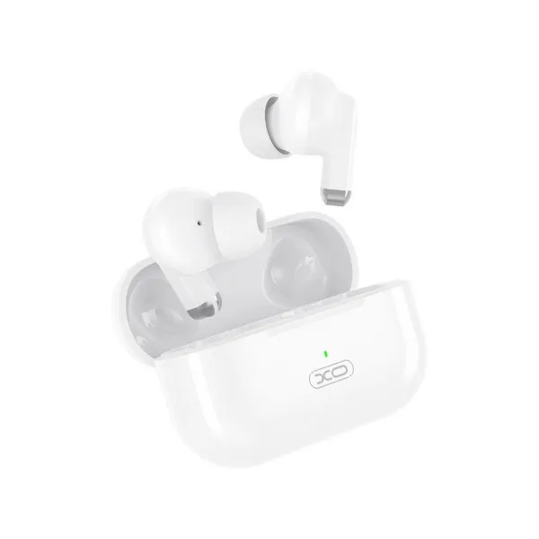 Auricolari TWS XO X40 - Bluetooth 5.3 - Doppio microfono - Controlli touch - 4 ore di riproduzione musicale - Custodia di ricarica da 250 mAh - Bianco