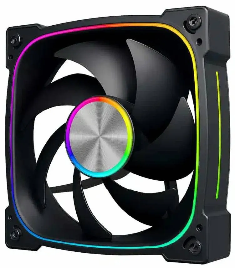 Ventola Lips 120 1Fan 1800Rpm Argb (1Fan) 1800Rpm Antivibration Black