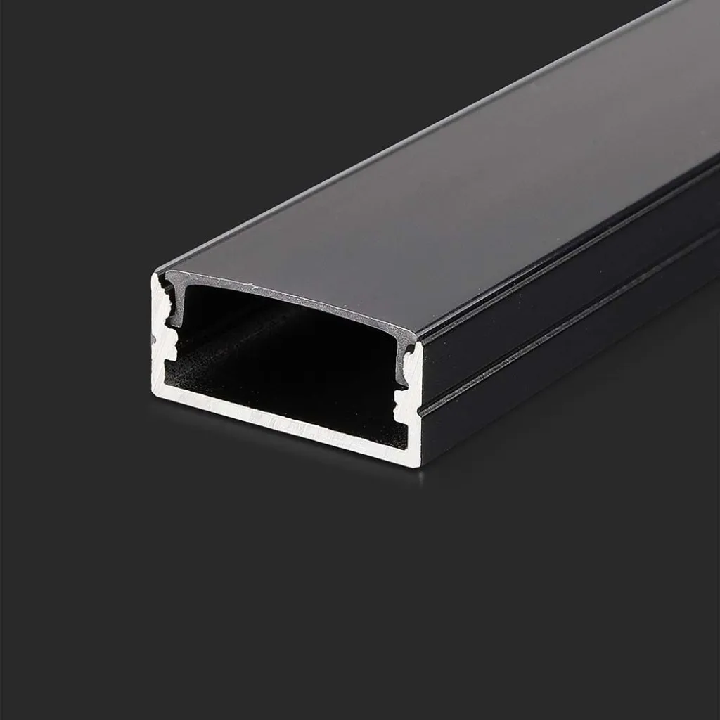 V-TAC Profilo in Alluminio Colore Nero per Strip LED 2000 x 235 x 9.8mm