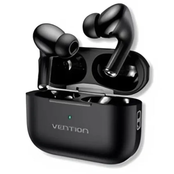 Cuffie Vention Echo Lite E11 Bluetooth 5.4 con custodia di ricarica - True Wireless - Durata della batteria 6 ore - Nero