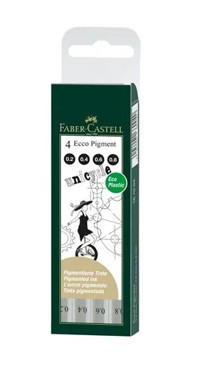 Faber-Castell 167004 penna tecnica Nero 4 pz